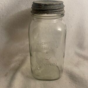 Anchor Hocking Glass Mason Jar with Rustic Lid